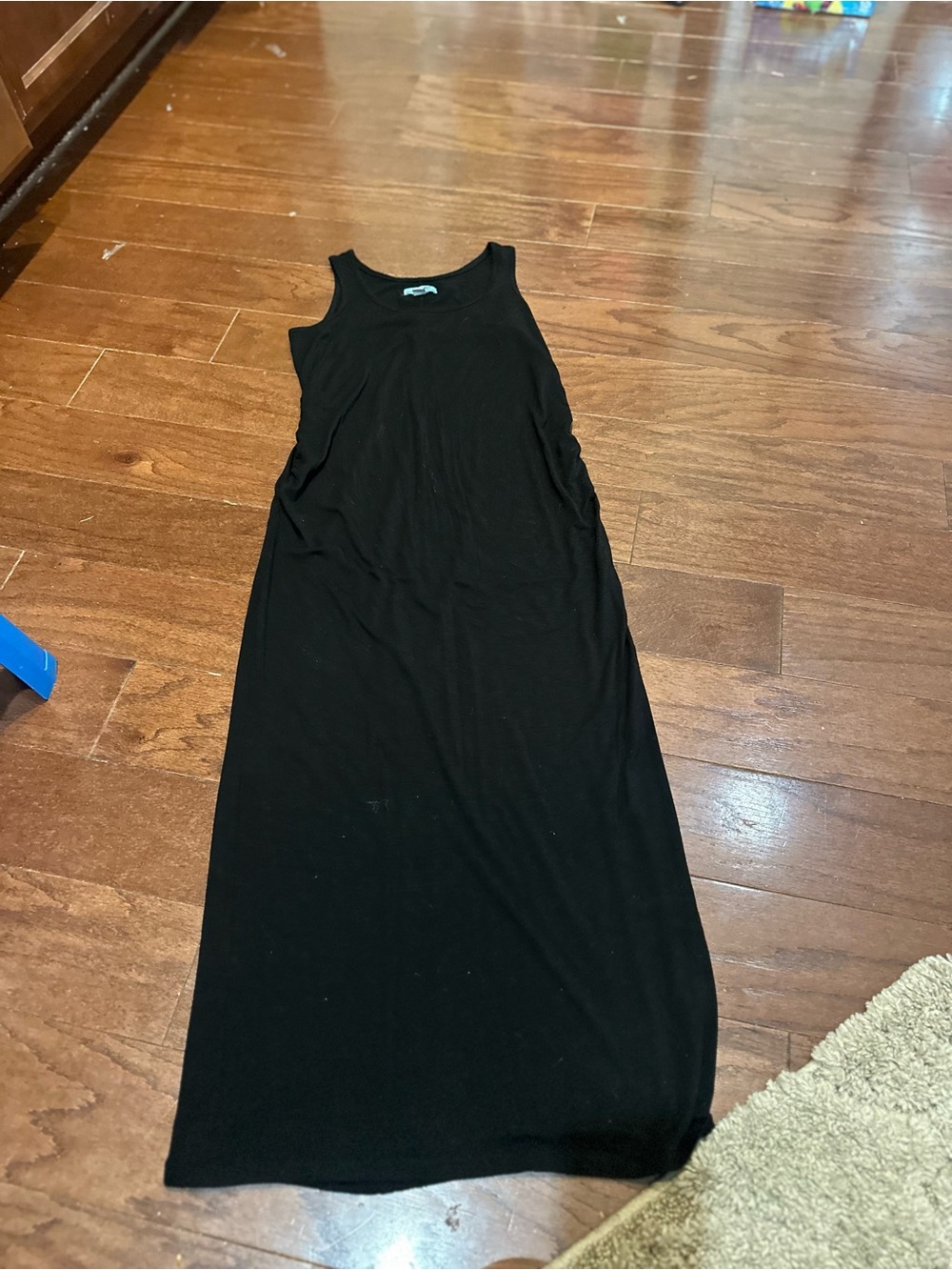 Women’s Black Sleeveless Maxi Dress - Classic Scoop Neck
